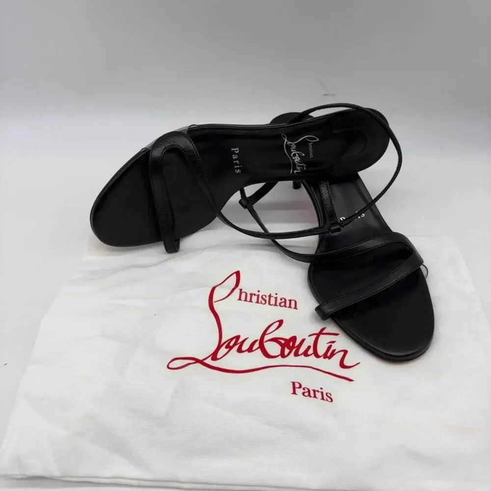 Christian Louboutin Slingback Sandals in Black
